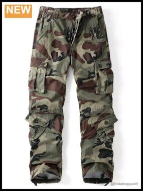 Women's Cotton Spandex Cargo Pants with 9 Pockets Hiking Combat Work Pants